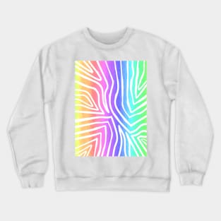 FLASHY Zebra Stripes Crewneck Sweatshirt